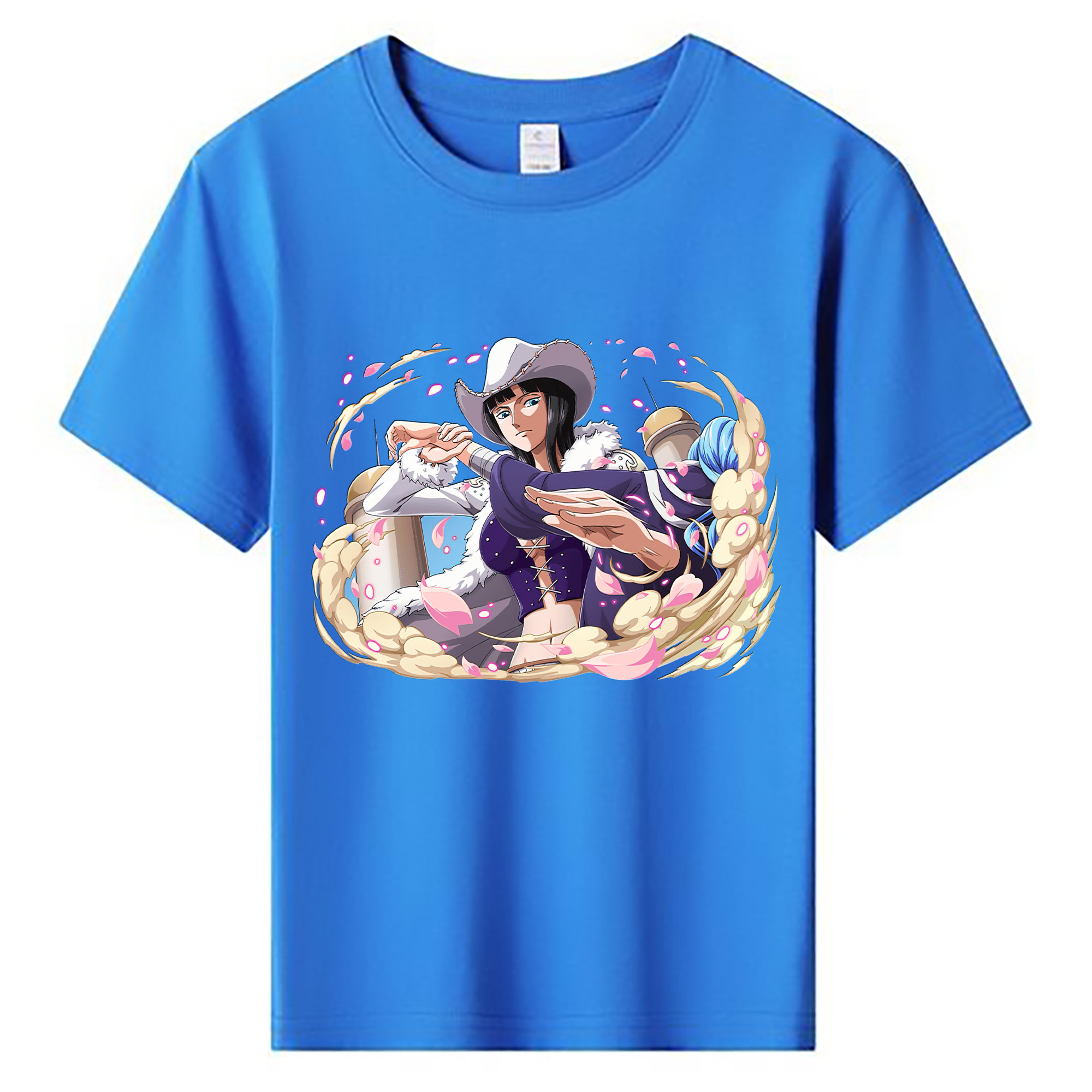 ワンピース ニコ・ロビン ONE PIECE Nico Robin 綿100％キッズTシャツ（フロントプリント）